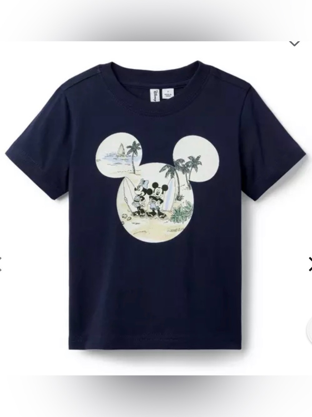 Janie and Jack Disney Navy Mickey Mouse Icon Tee 18-24
